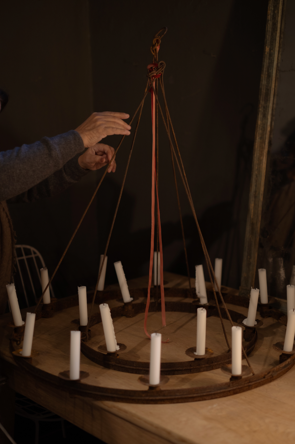 Lámpara de Velas Antiguas para Techo (Set de 2)