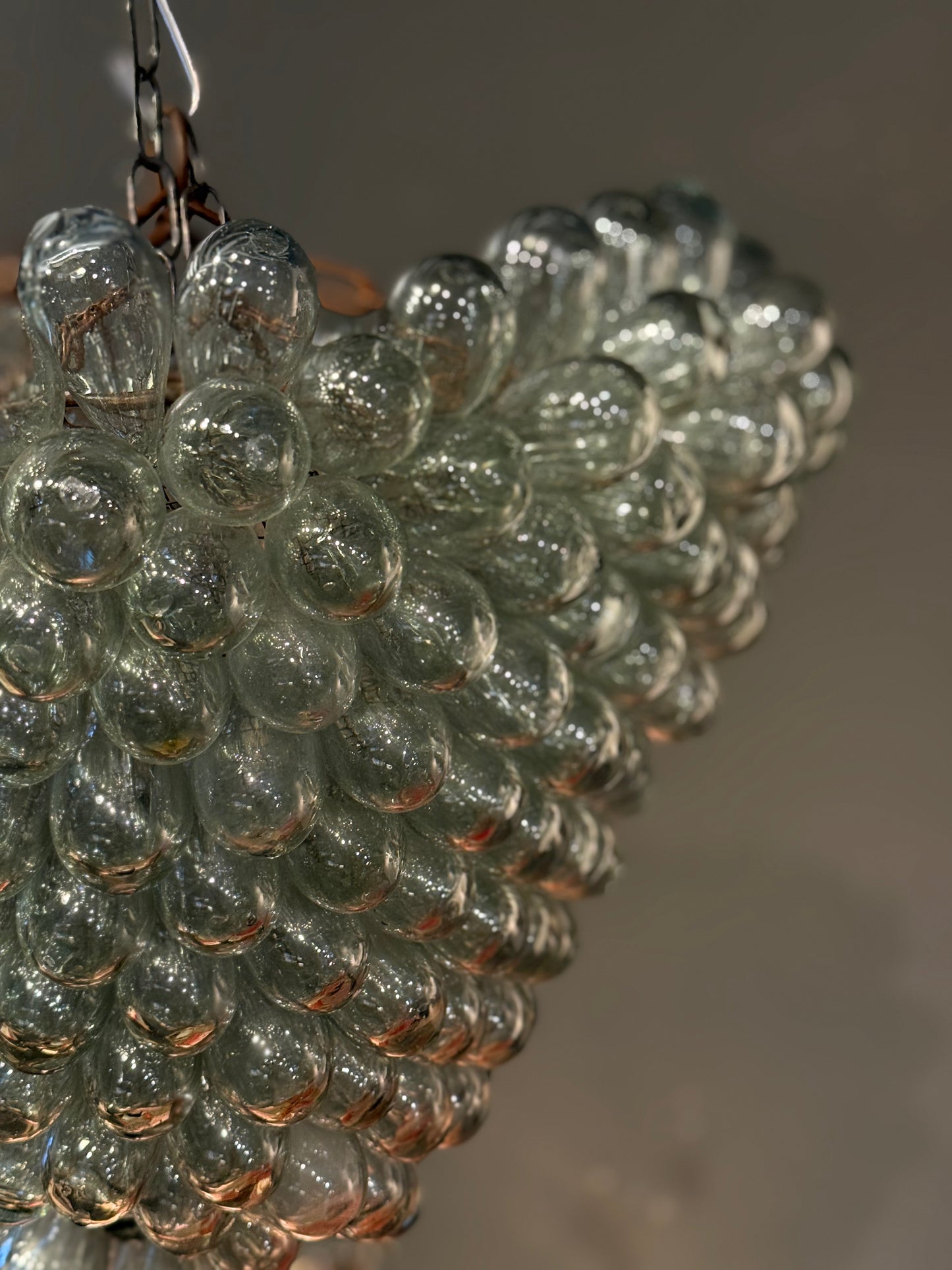 Lámpara de techo de cristal de Murano