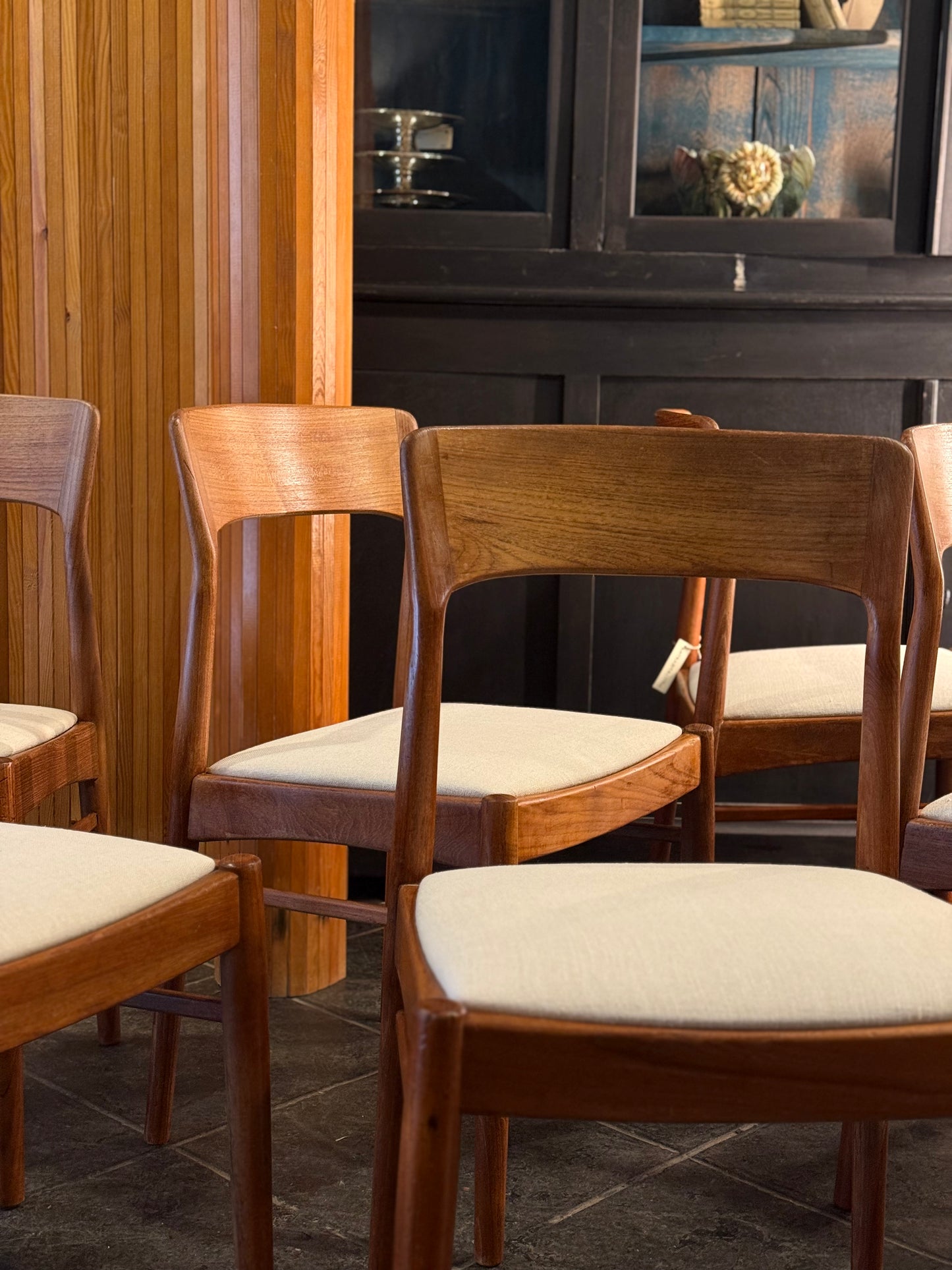 Sillas comedor Kai Kristiansen para K.S. Møbler (años 60)