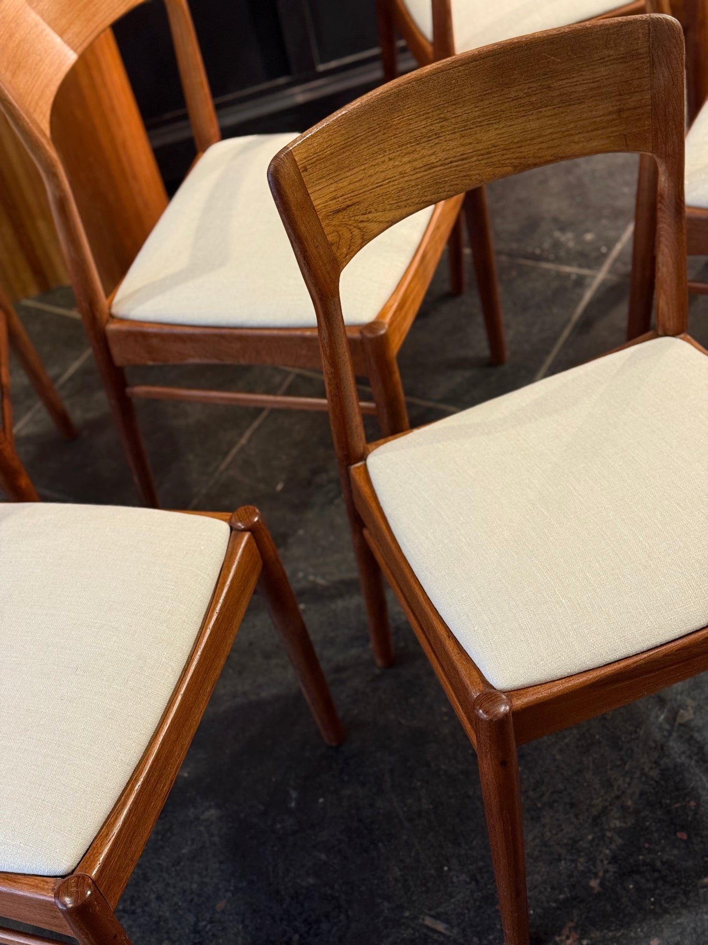 Sillas comedor Kai Kristiansen para K.S. Møbler (años 60)