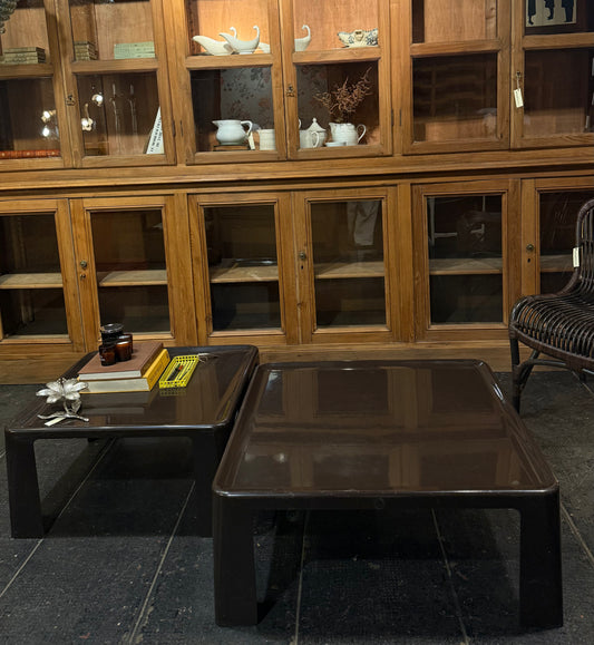 Mesa de centro B&B Italia, 1965, marrón chocolate