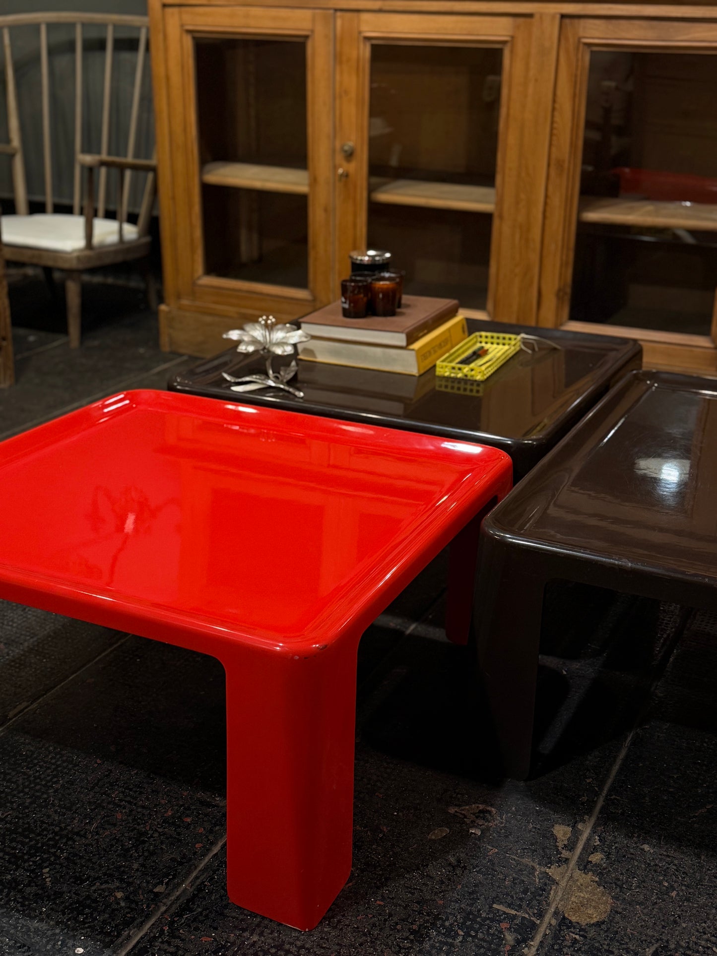 Mesa de centro C&B Italia, 1965, rojo
