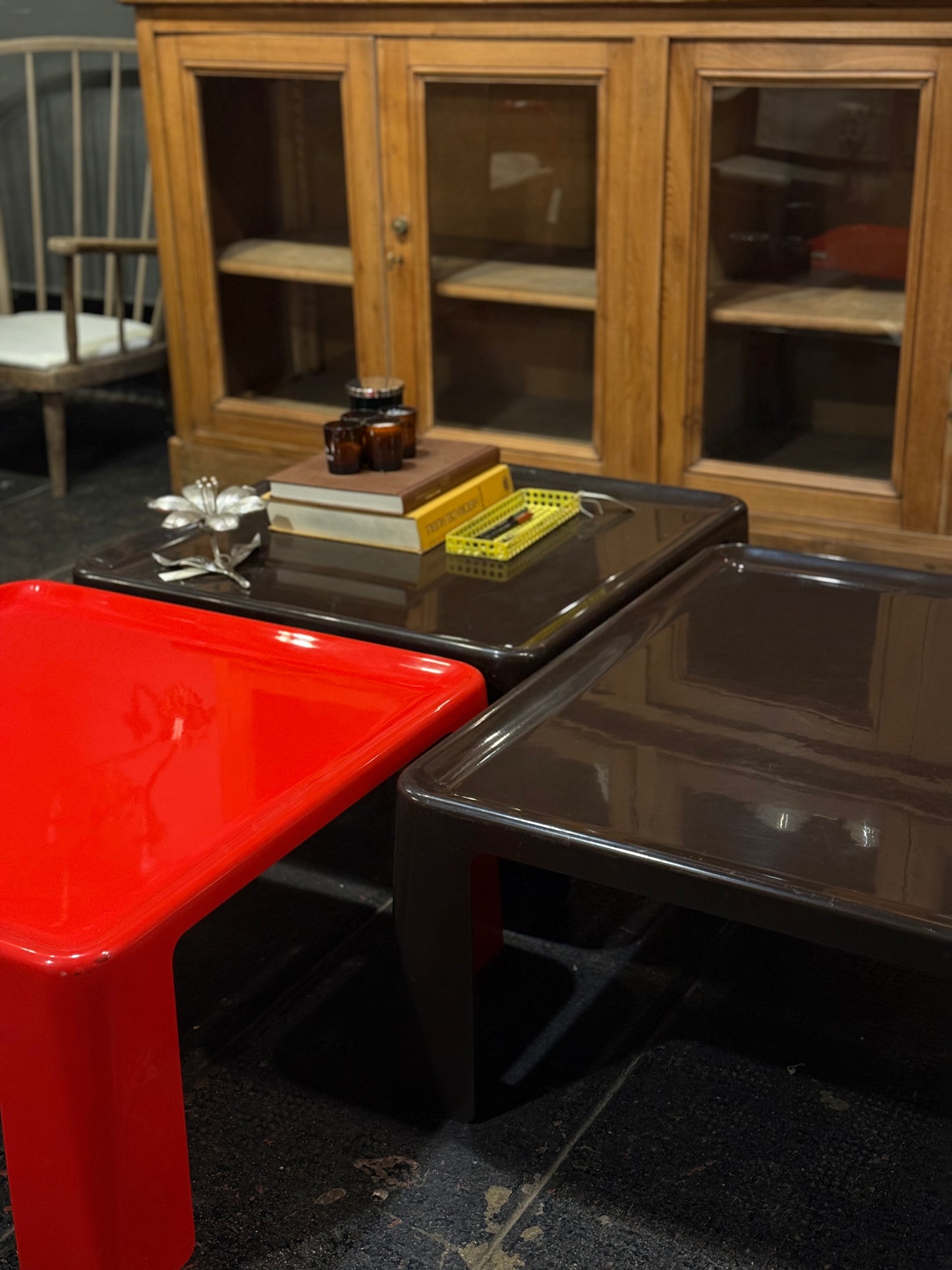 Mesa de centro C&B Italia, 1965, rojo