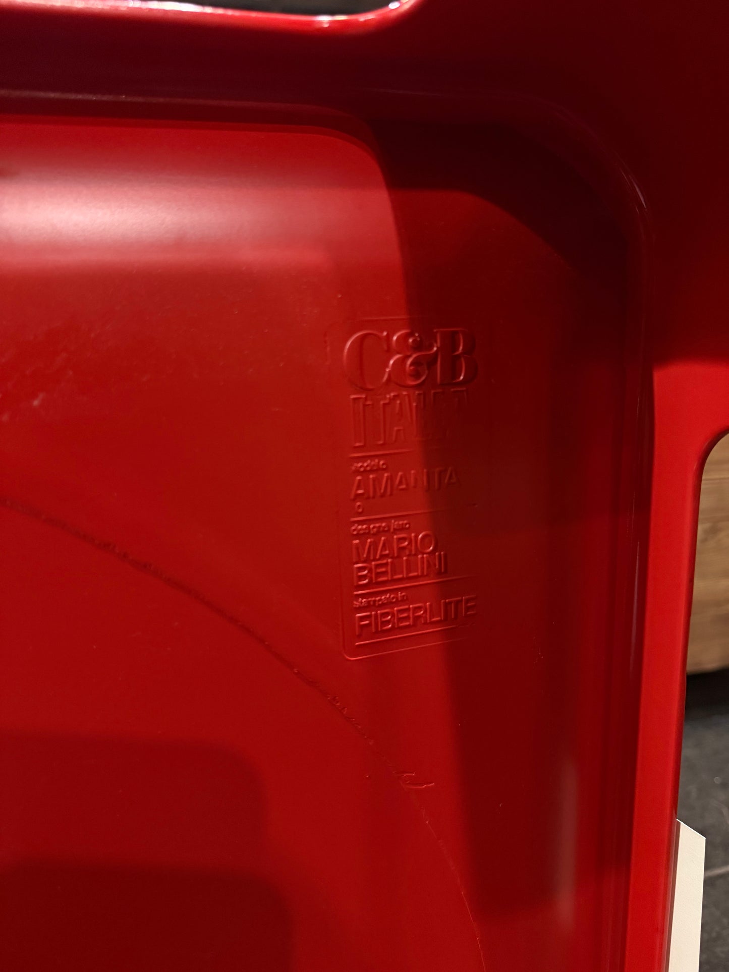 Mesa de centro C&B Italia, 1965, rojo