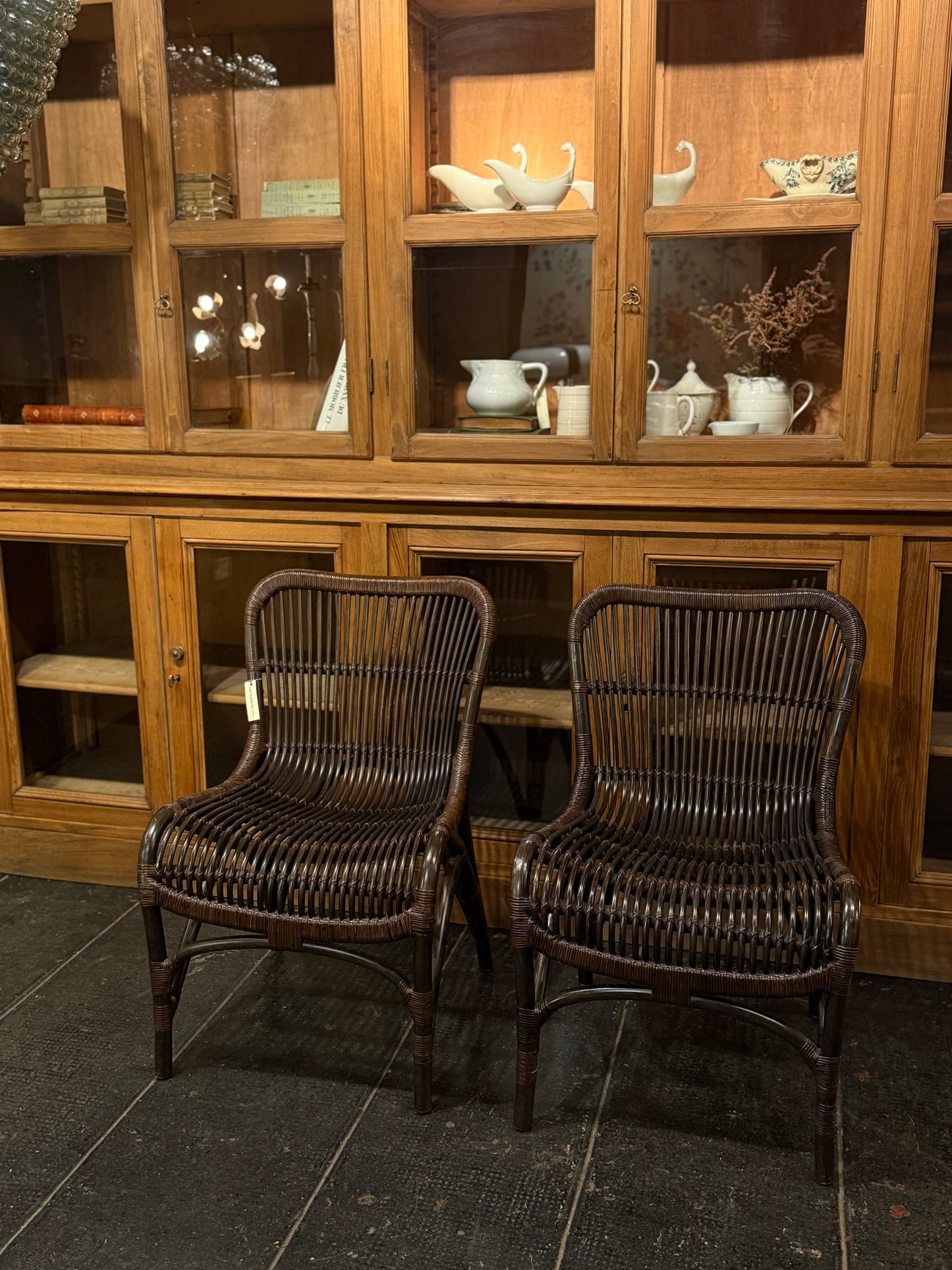 Sillas de ratán Yamakawa Contemporary Rattan (años 80-90)