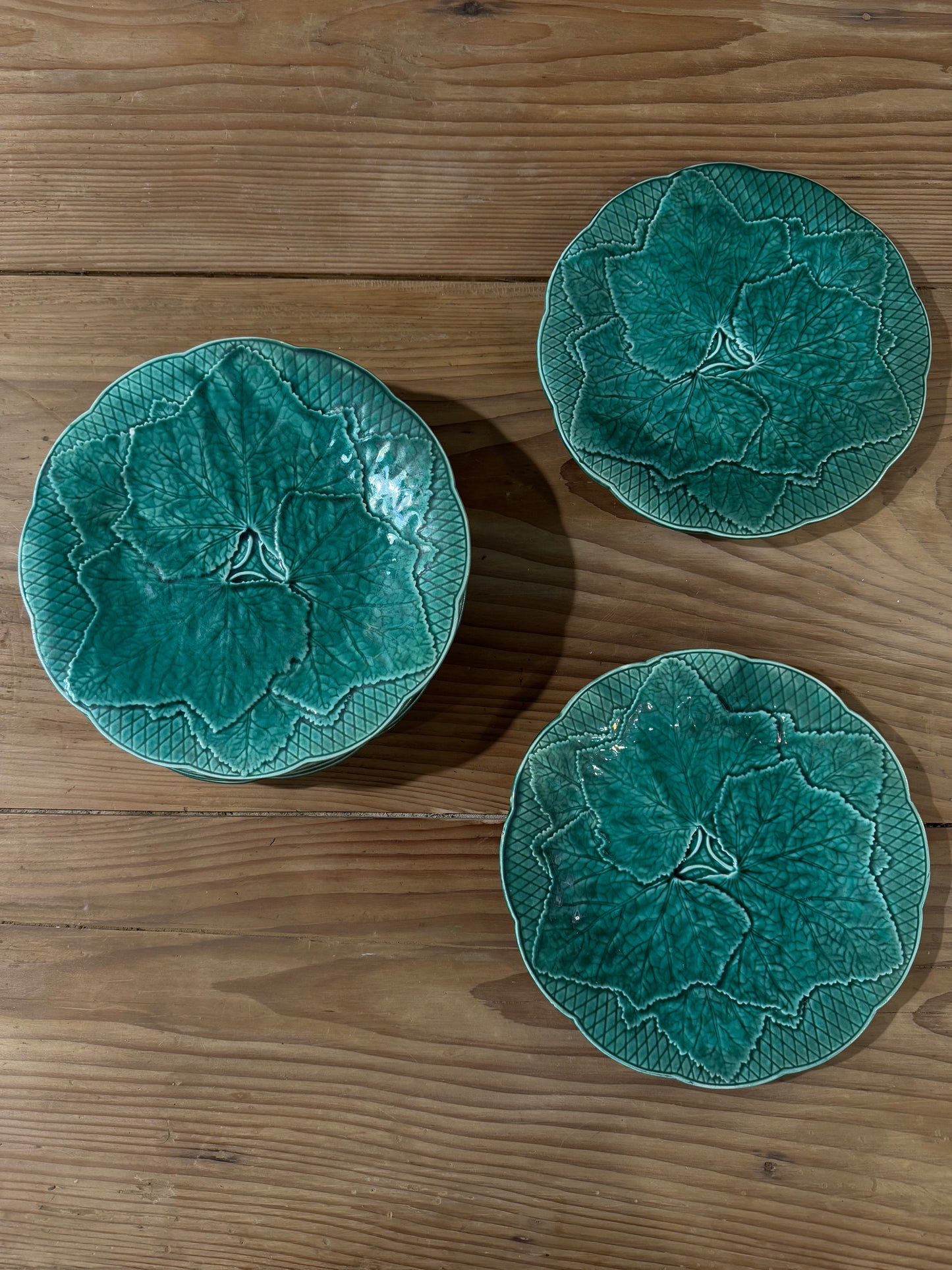 Platos hojas "Gien"