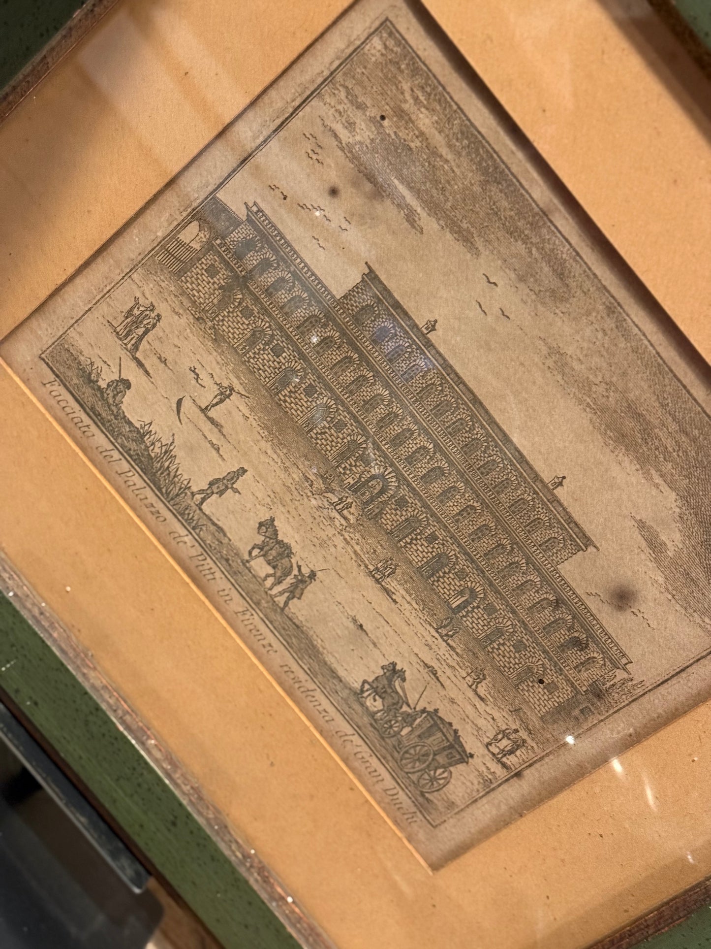 Grabado Italiano Pitti in Firenze