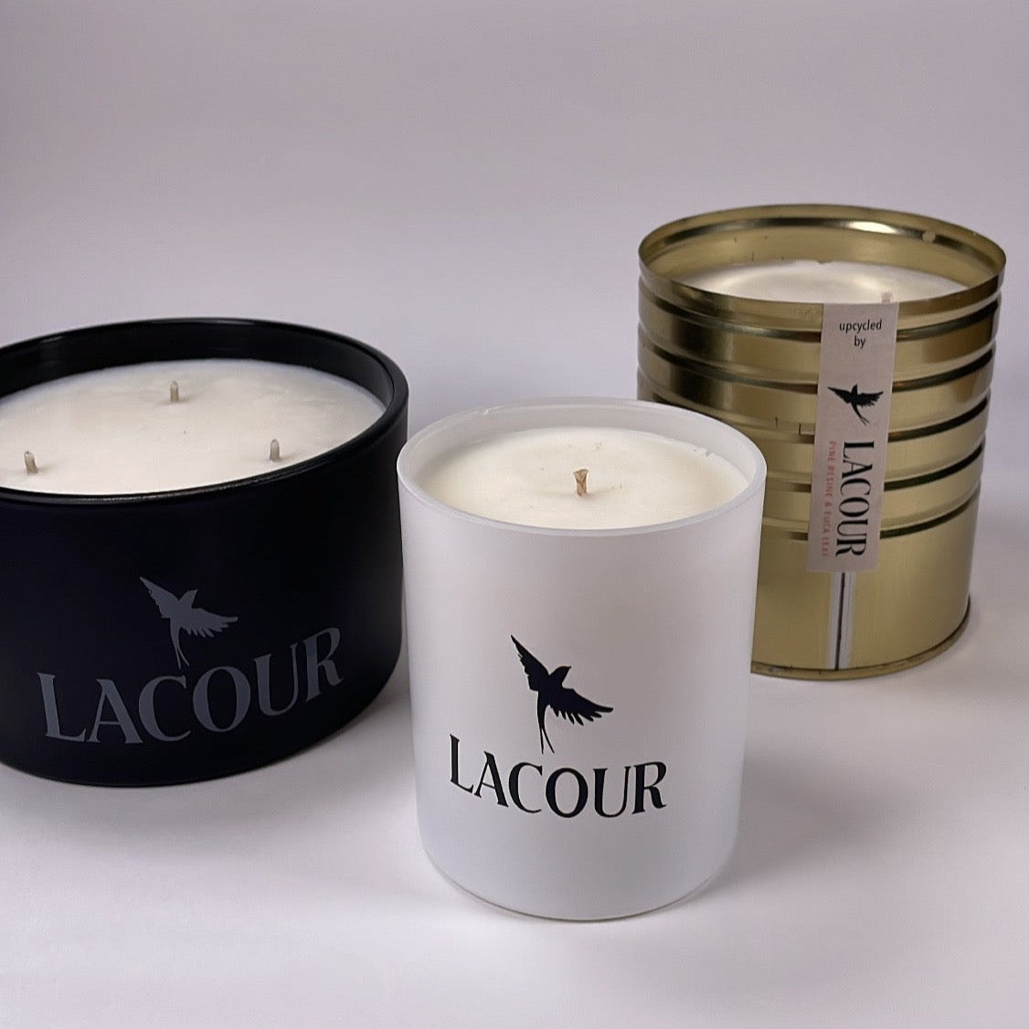 Velas "Lacour" Candle Jar white matt 220gr