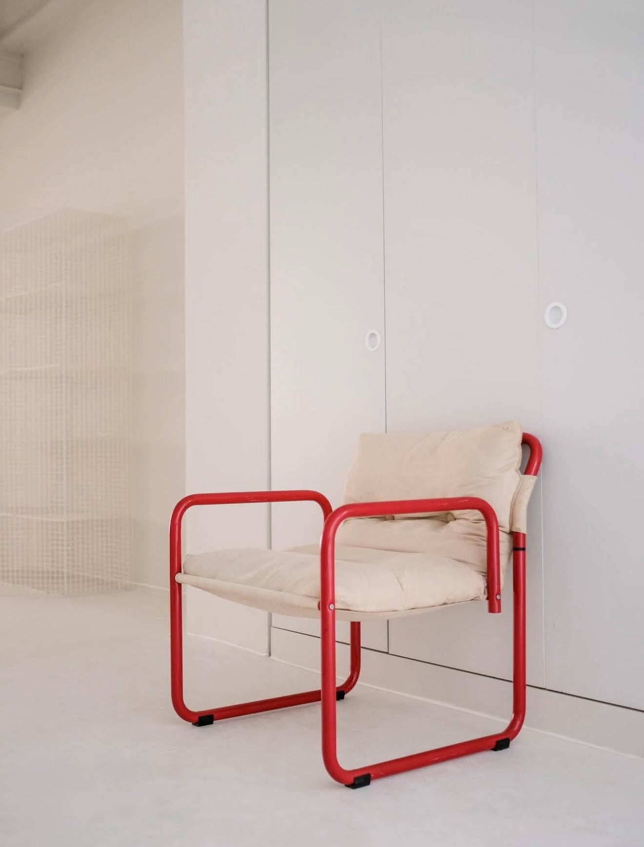 Sillas italianas en color rojo