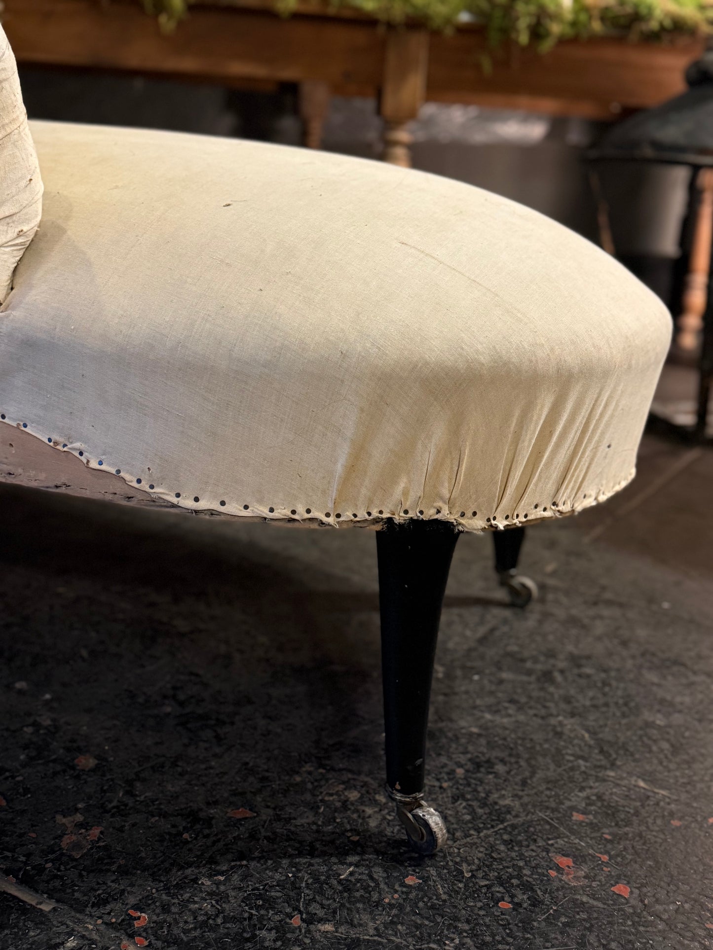 Chaise Longue capitoné destapizada