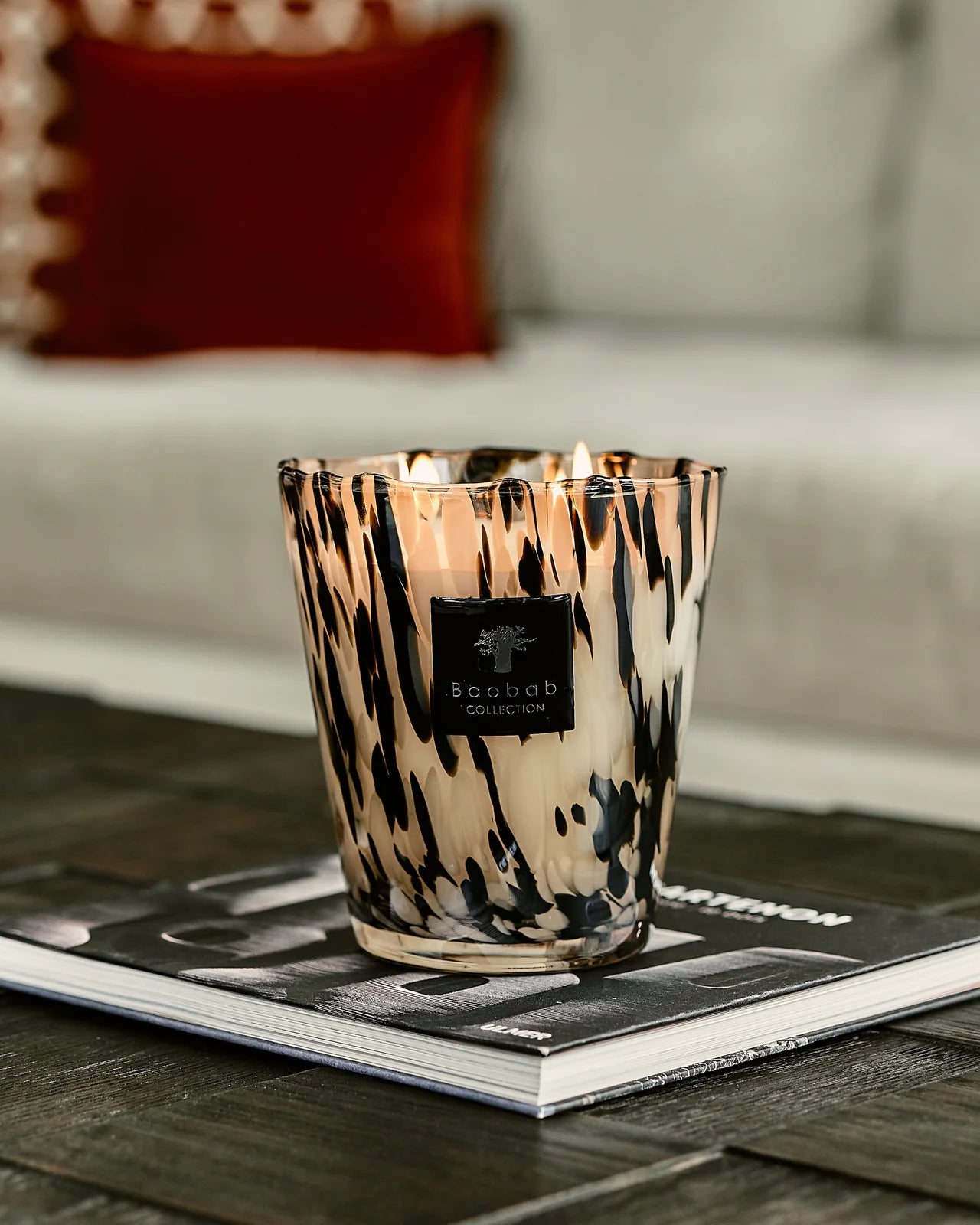 VELA PERFUMADA PEARLS BLACK