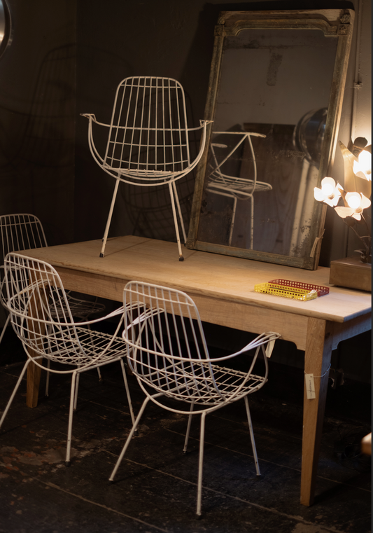 Mesa de roble rectangular