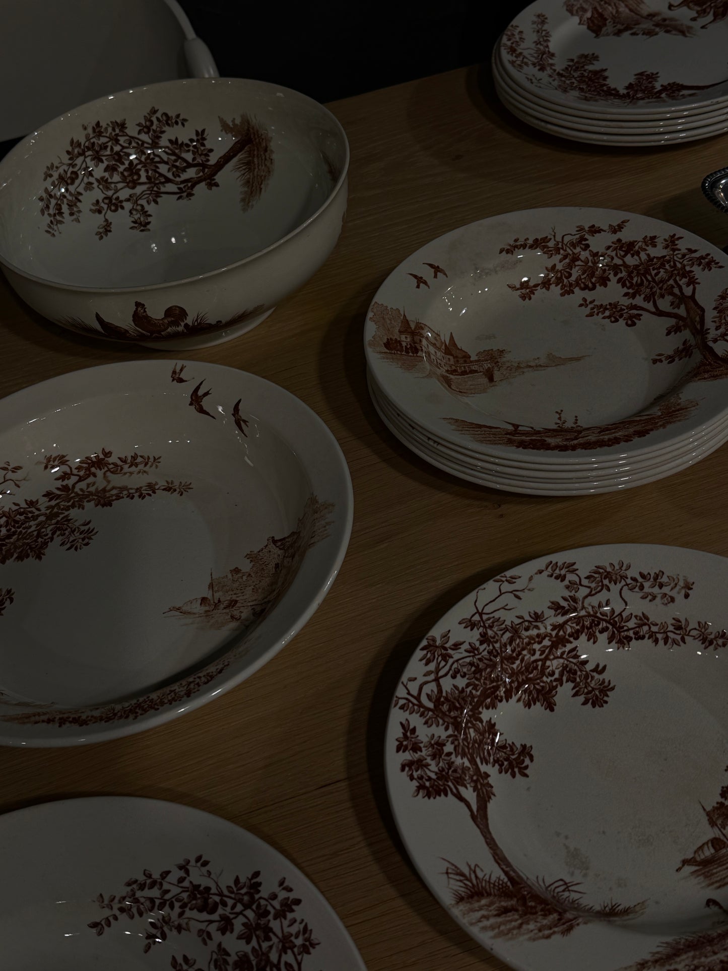 Vajilla Terre de Fer en tonos marrones