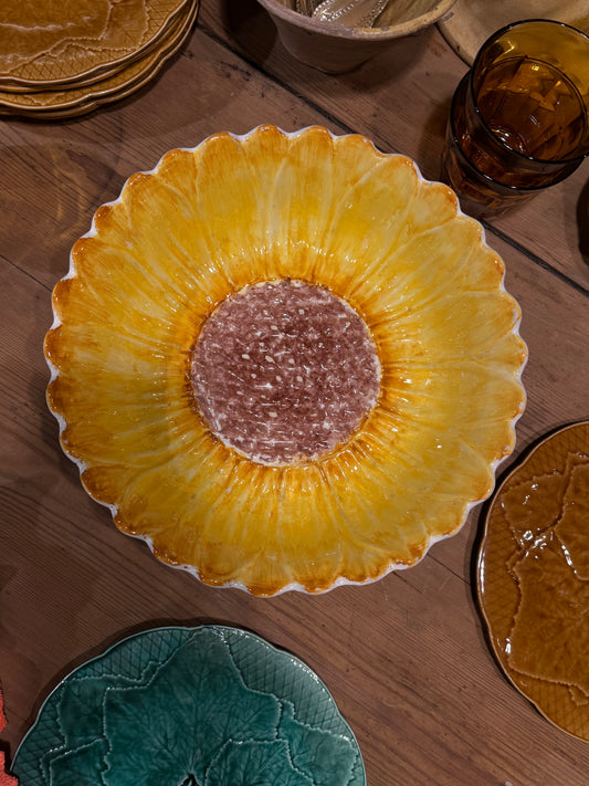 Ensaladera con forma de girasol