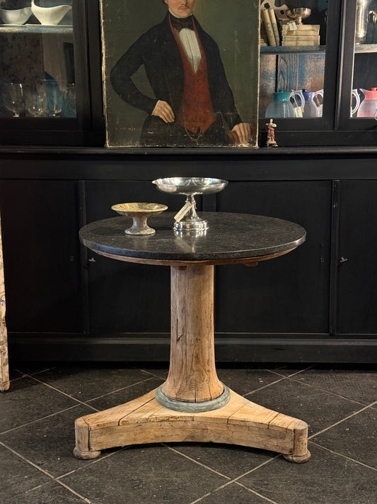 Velador de Mármol Negro