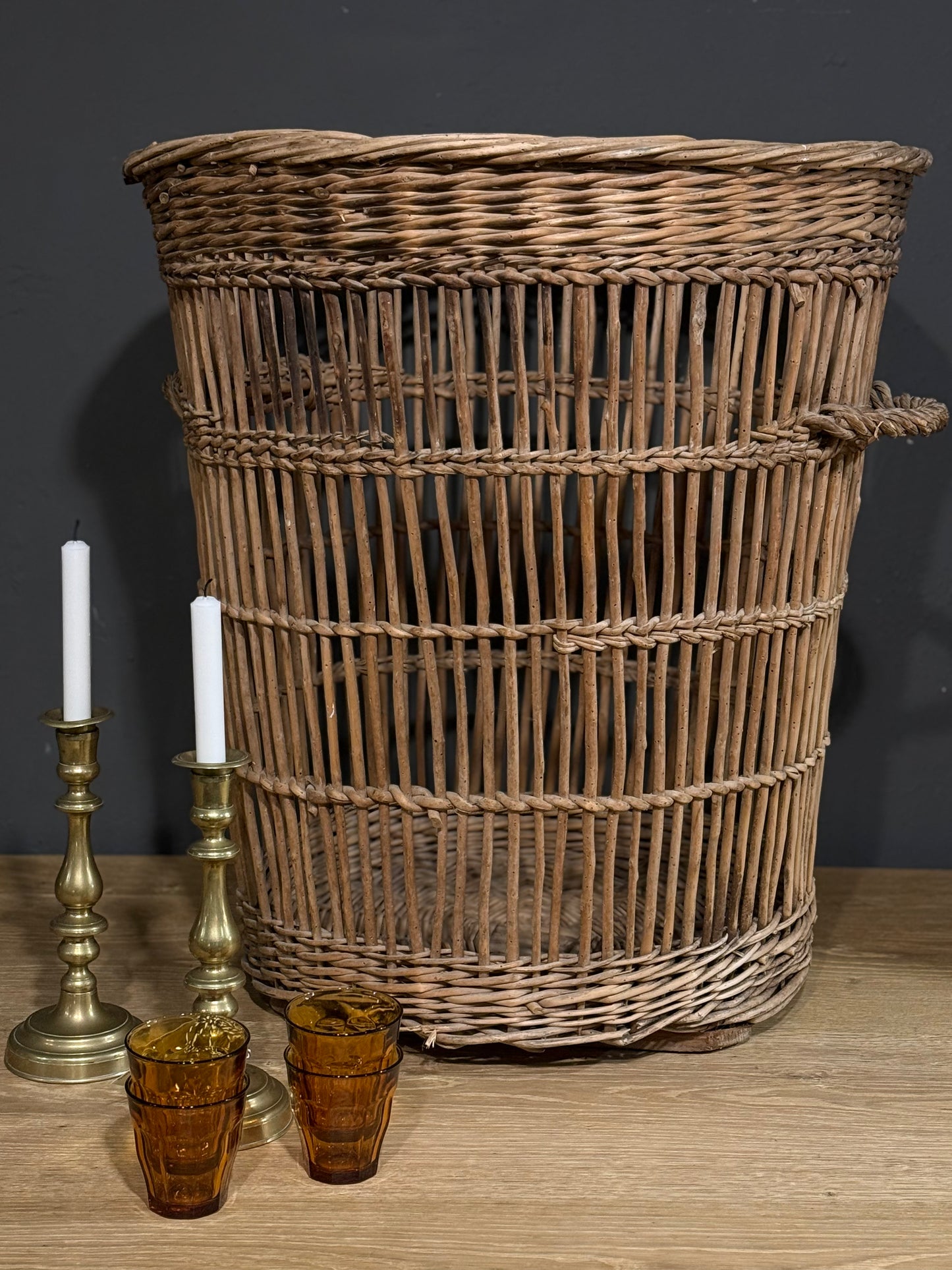 Cesto XXL de fibras naturales