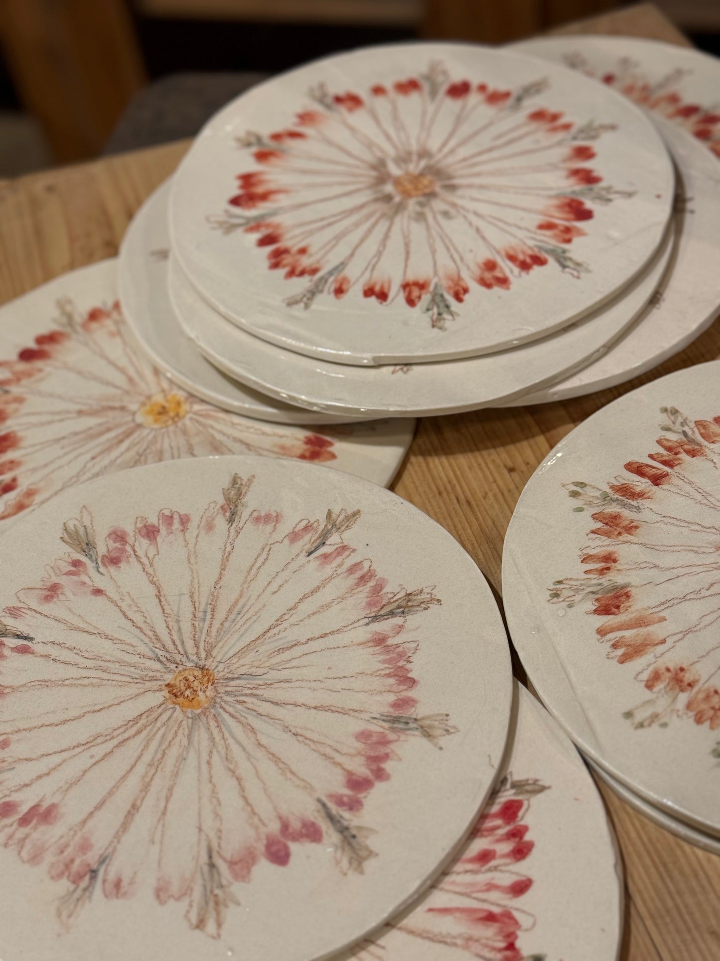 Bajoplatos artesanales de cerámica