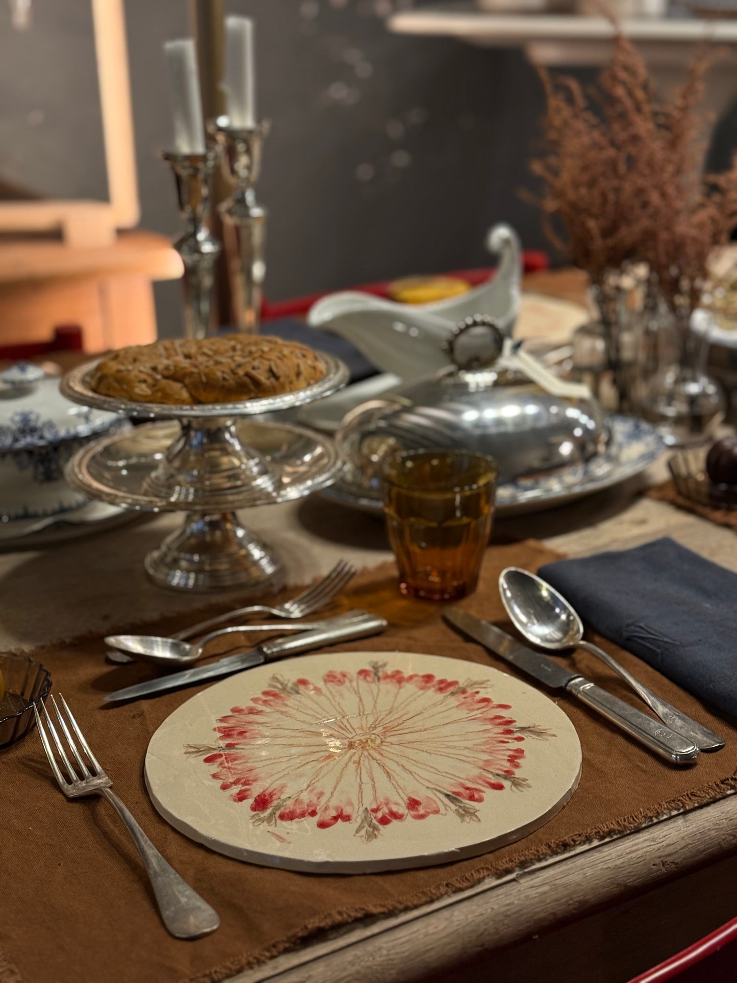 Bajoplatos artesanales de cerámica