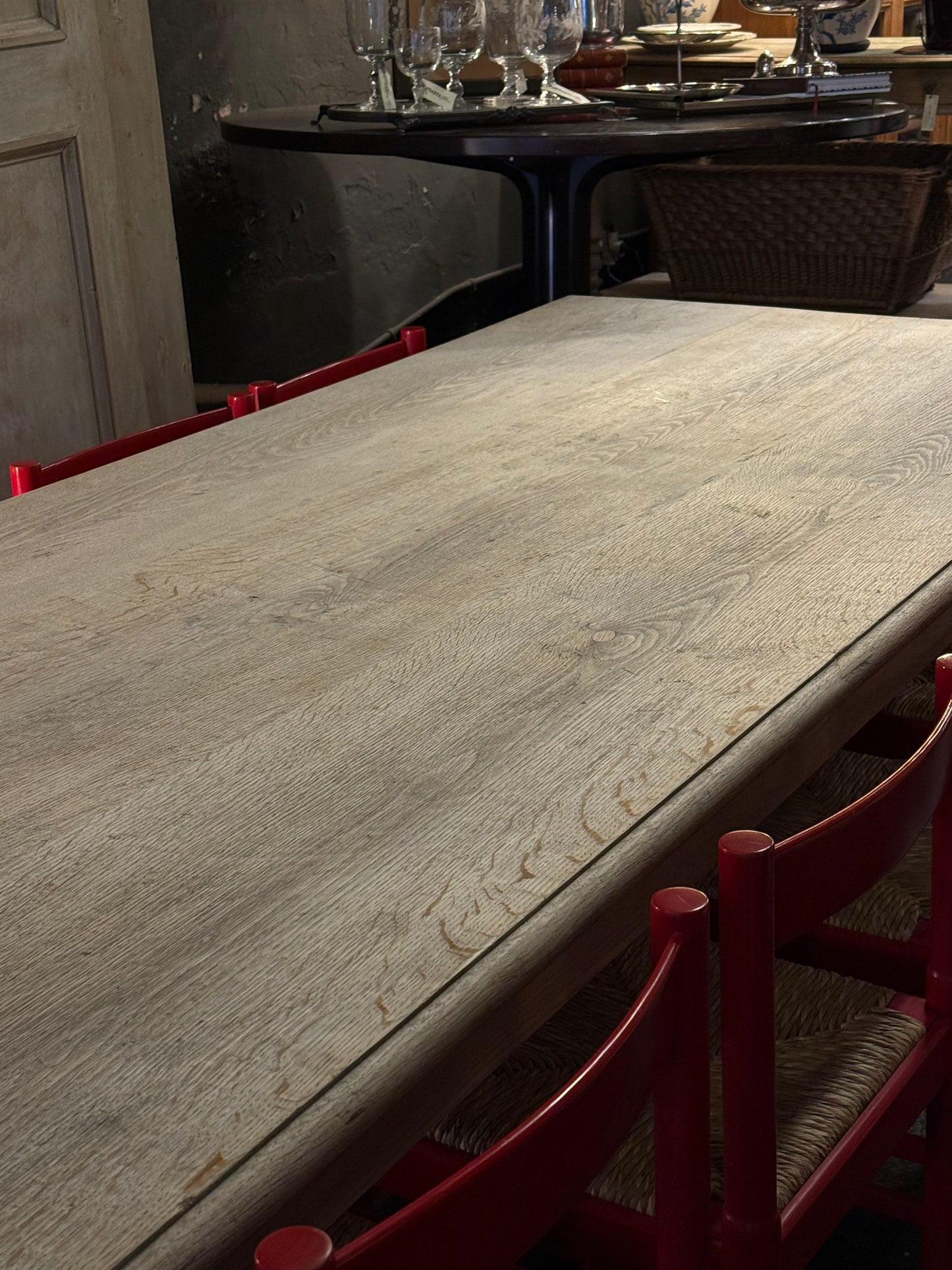 MESA A MEDIDA: Mesa de Roble XL con travesaño