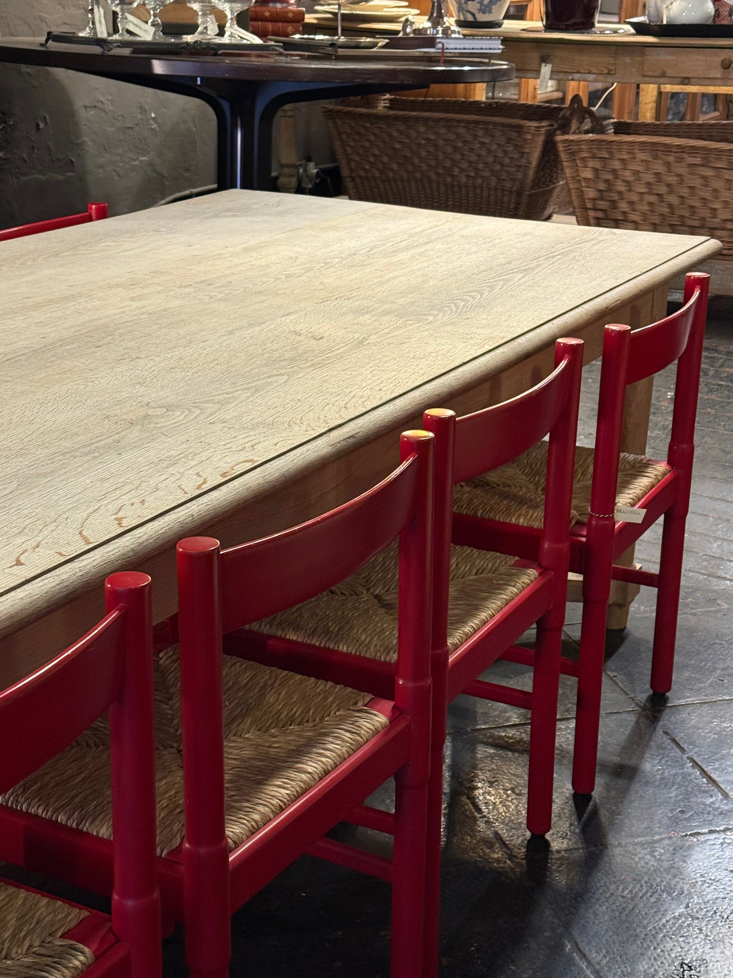 MESA A MEDIDA: Mesa de Roble XL con travesaño