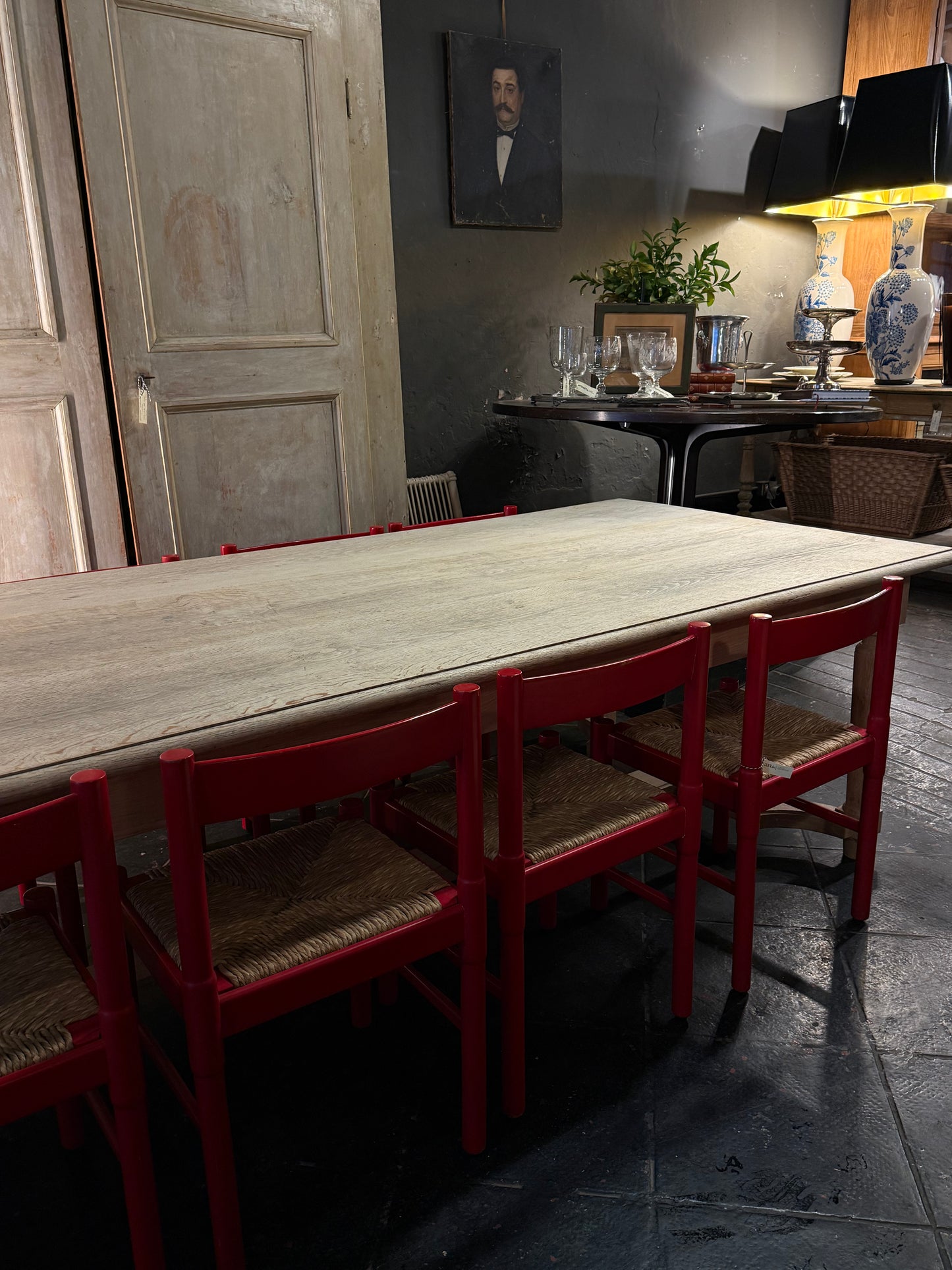MESA A MEDIDA: Mesa de Roble XL con travesaño