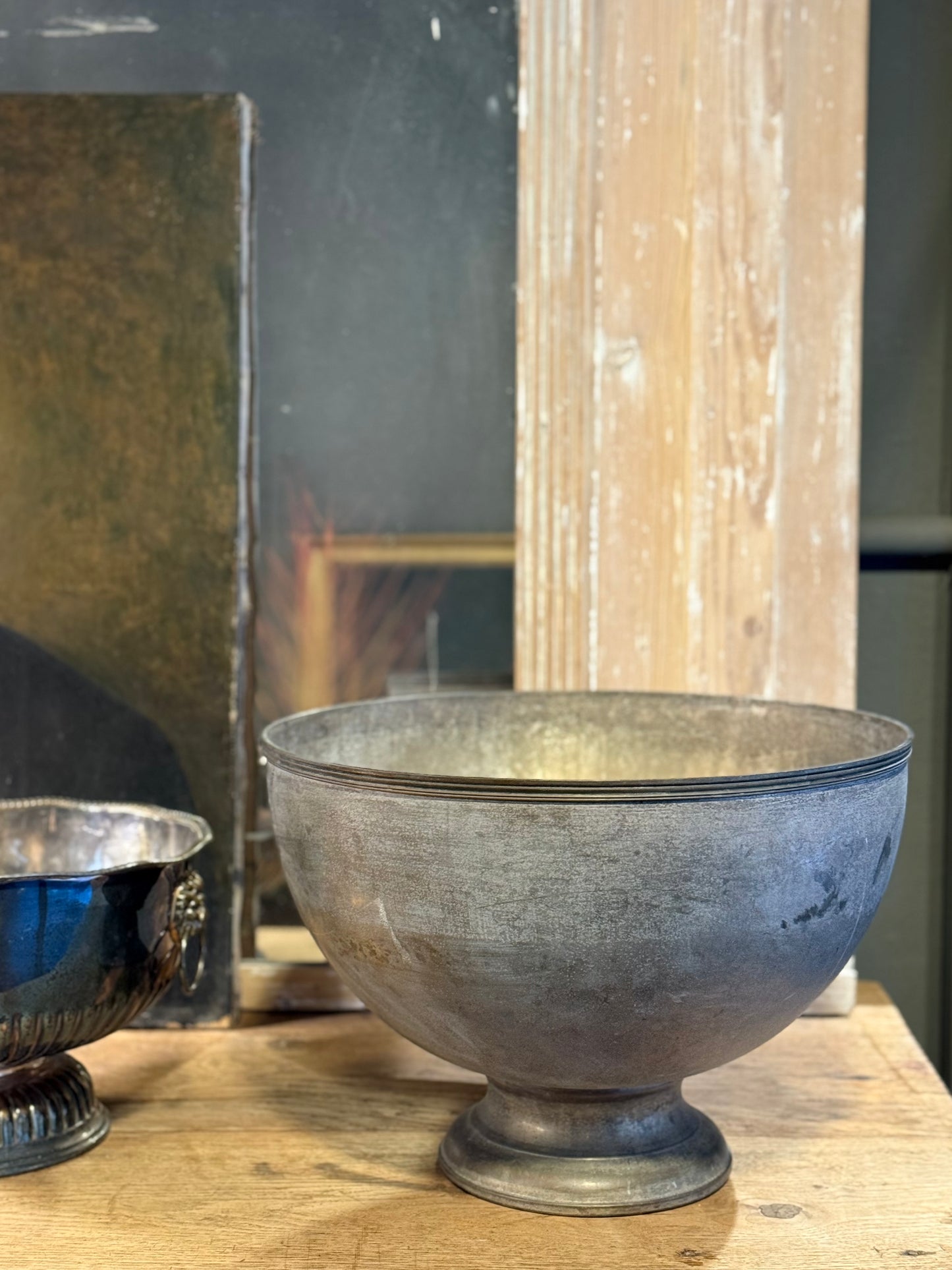 Champañera XXL de metal argenté