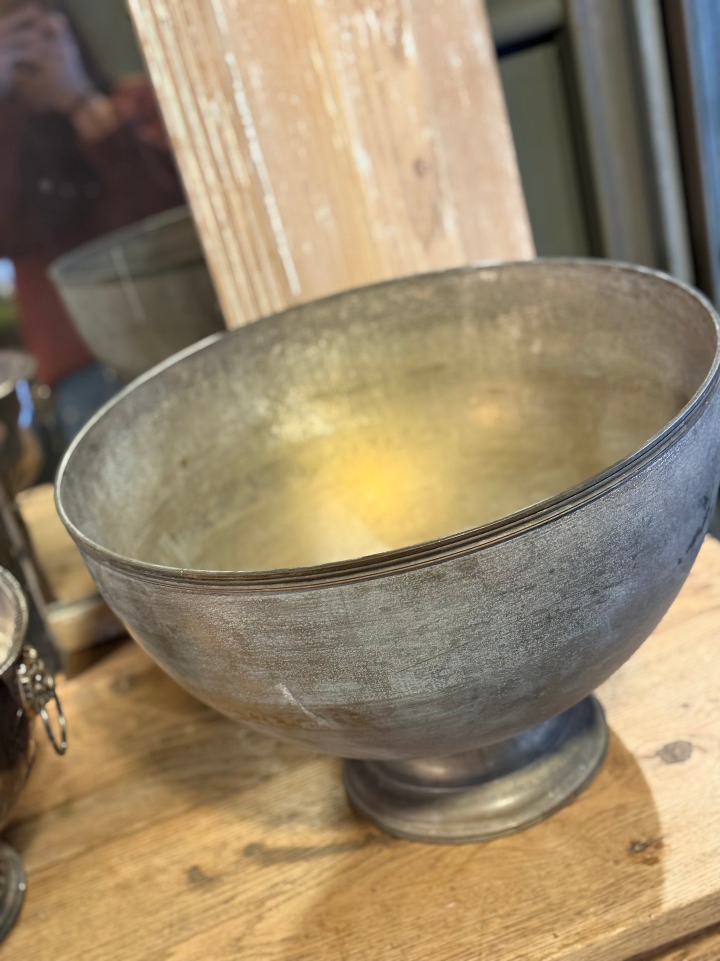 Champañera XXL de metal argenté