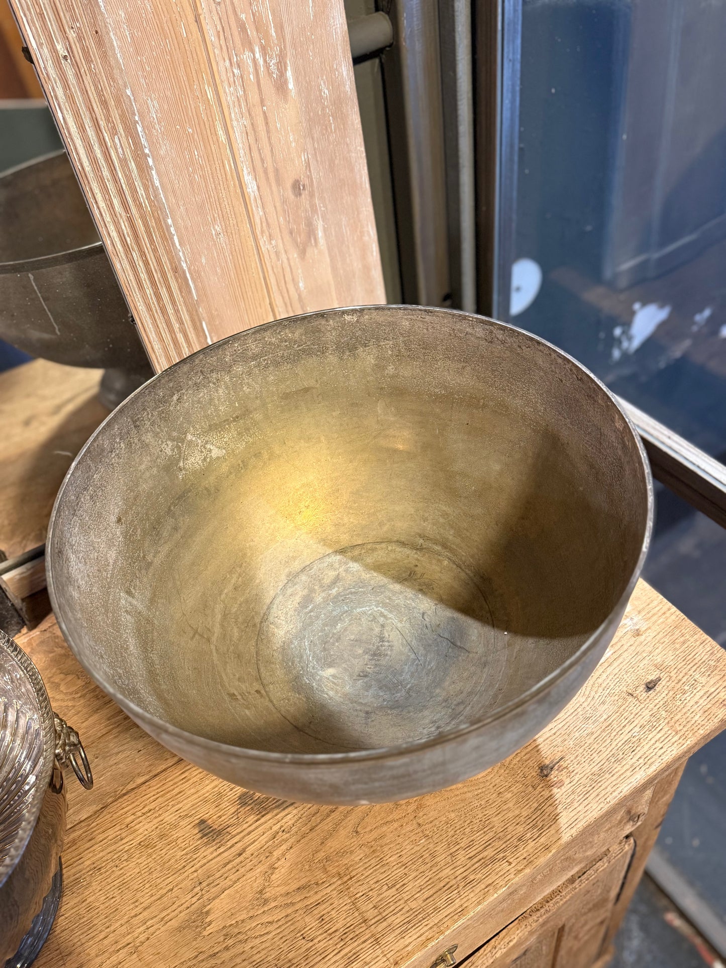 Champañera XXL de metal argenté