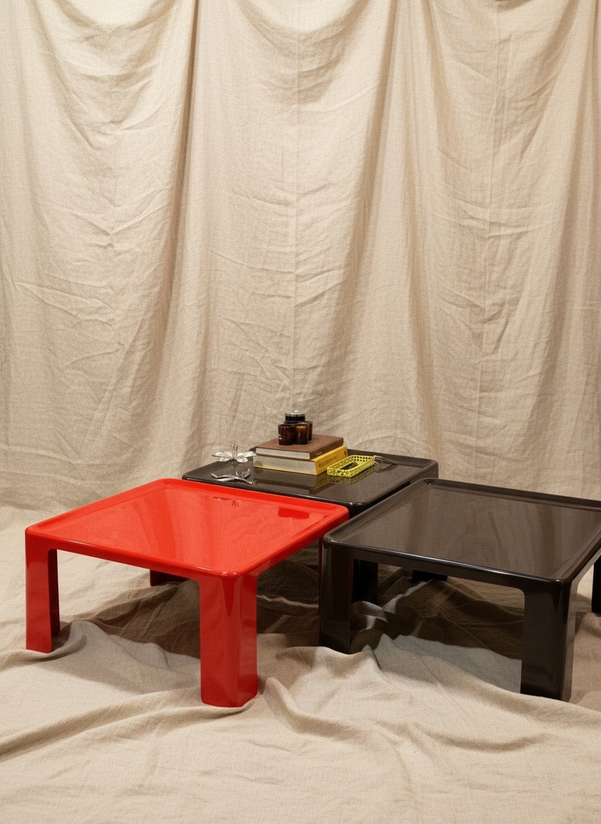 Mesa de centro B&B Italia, 1965, marrón chocolate