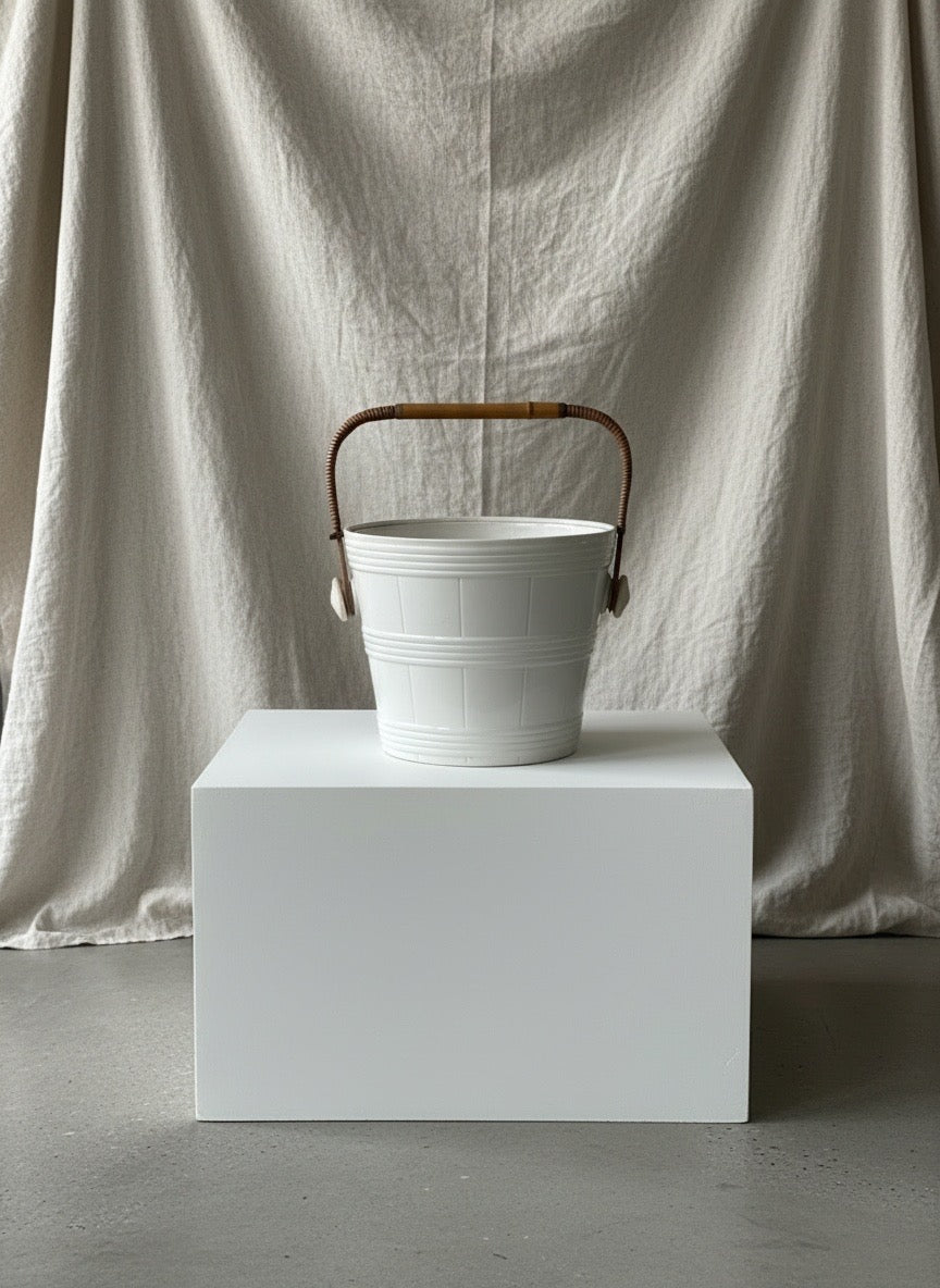 Enfriador de loza blanca