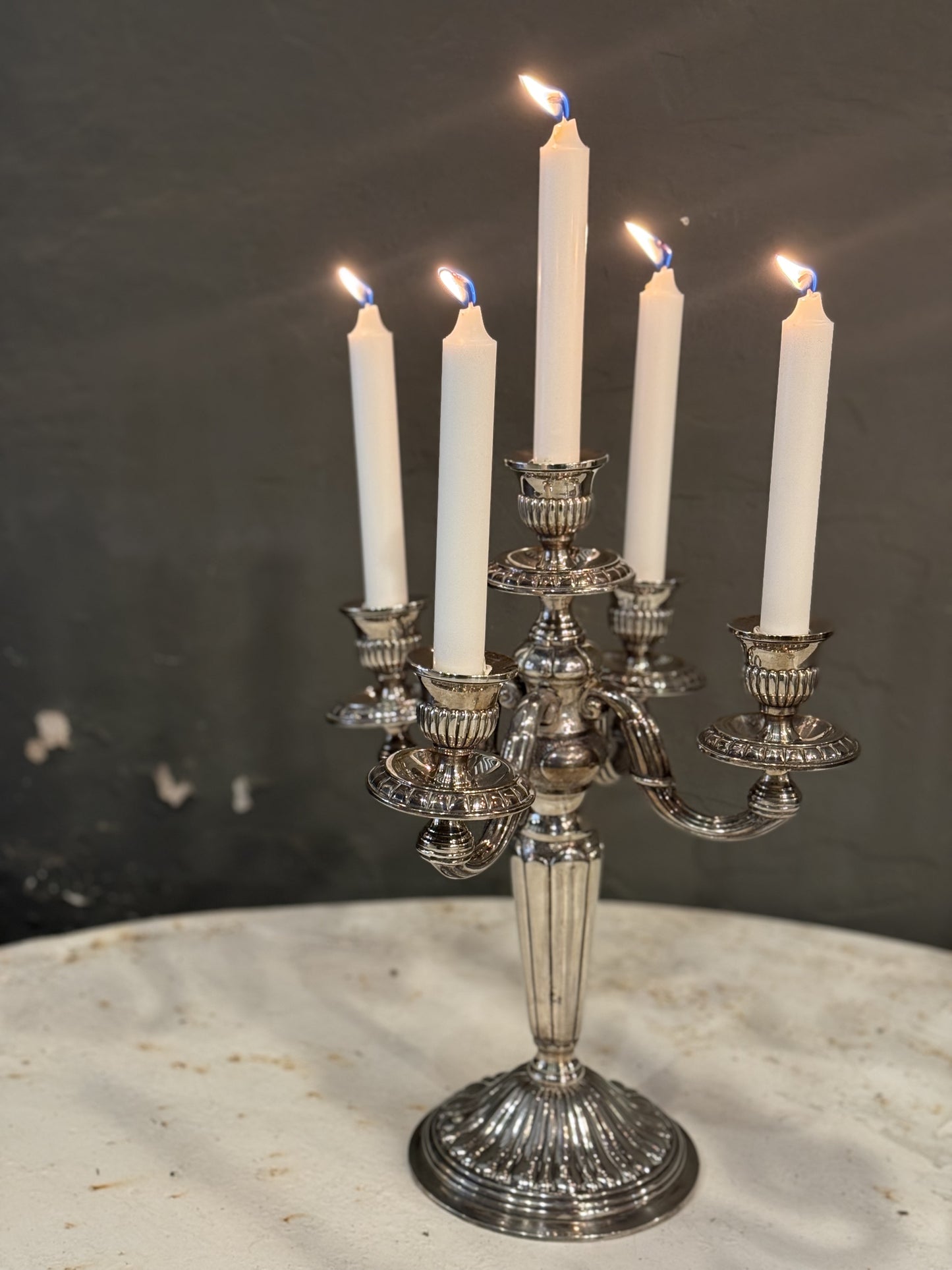 Pareja de candelabros de 5 velas