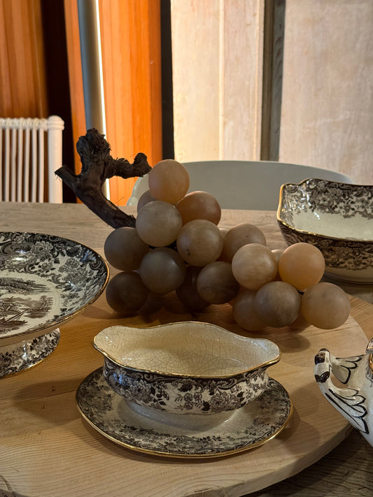 Uvas decorativas italianas de alabastro