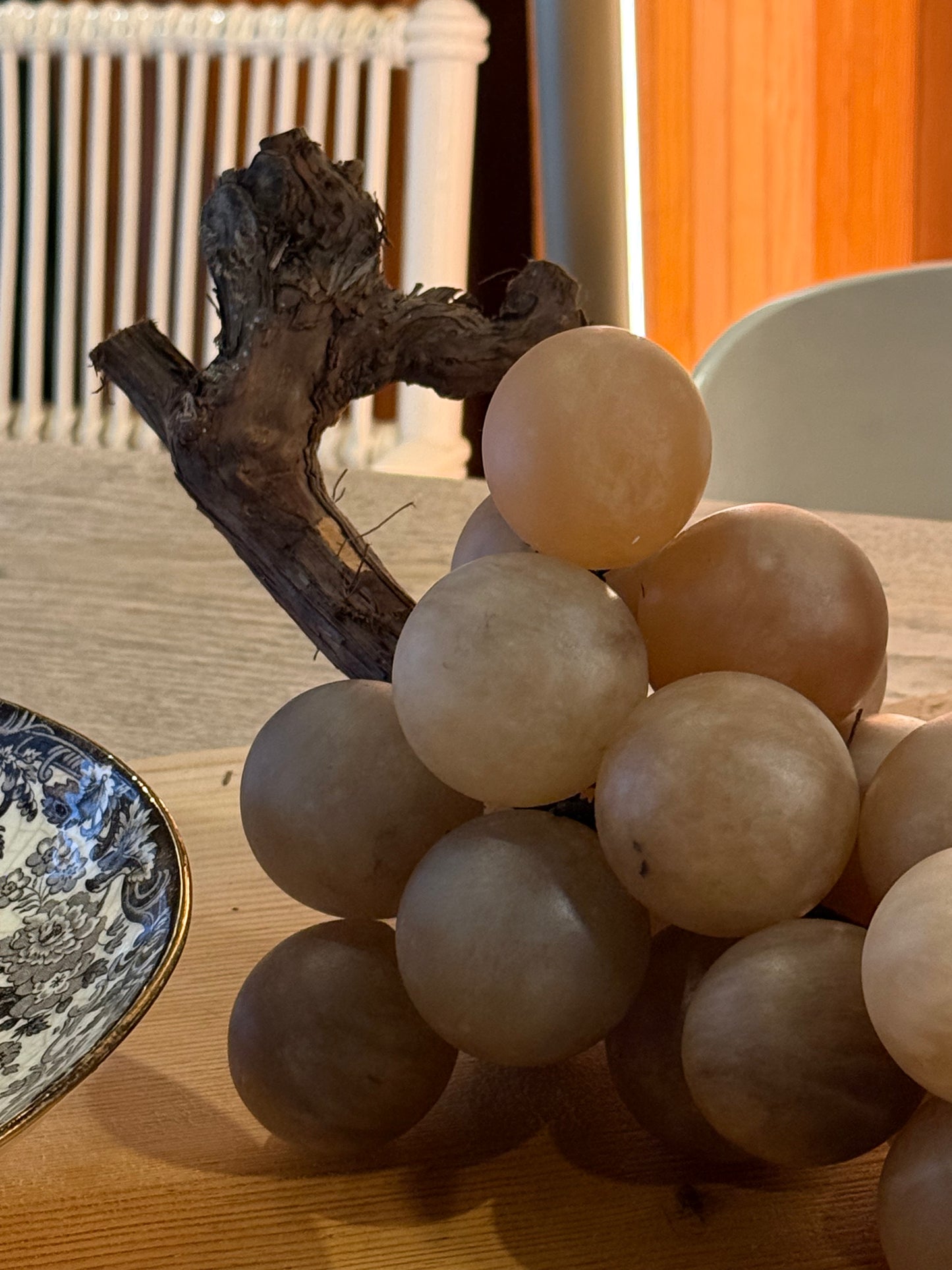Uvas decorativas italianas de alabastro